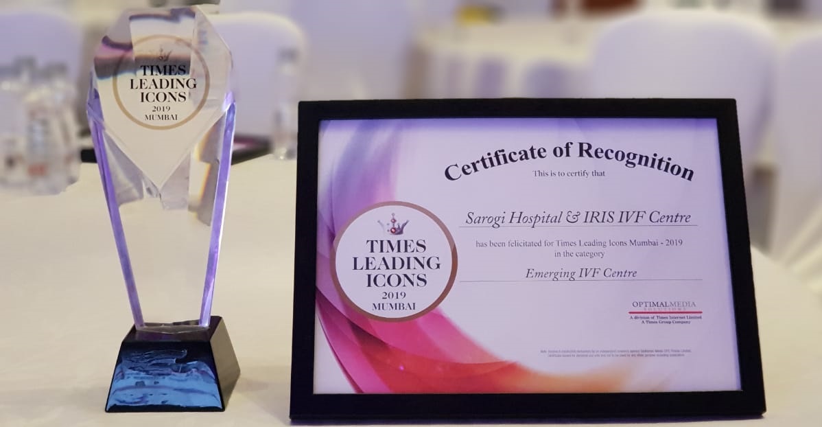 Won Times of India Health ICON AWARD for IVF in 2019 Pan India